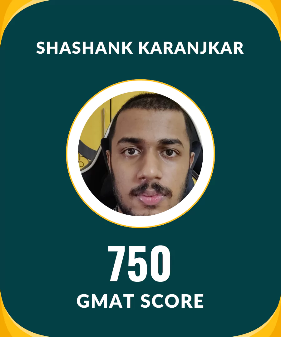 Shashank Karanjkar — GMAT Score 750 — IMFS Student
